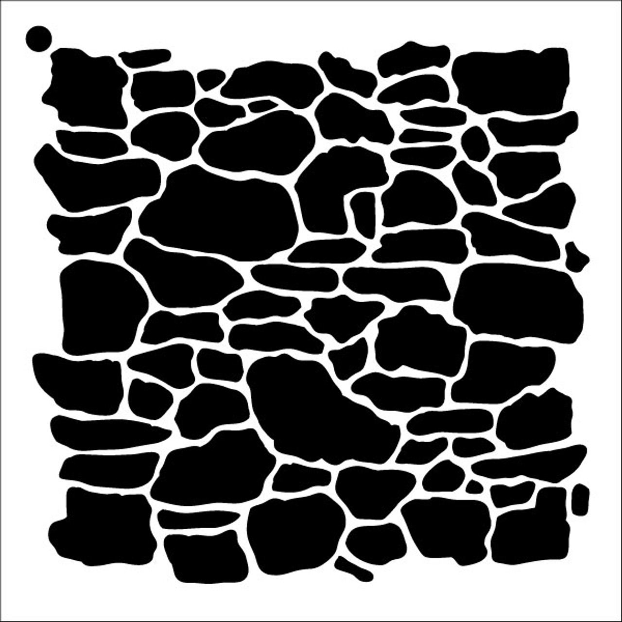 Stone Wall - Repeatable Pattern Stencil - 12" x 12"