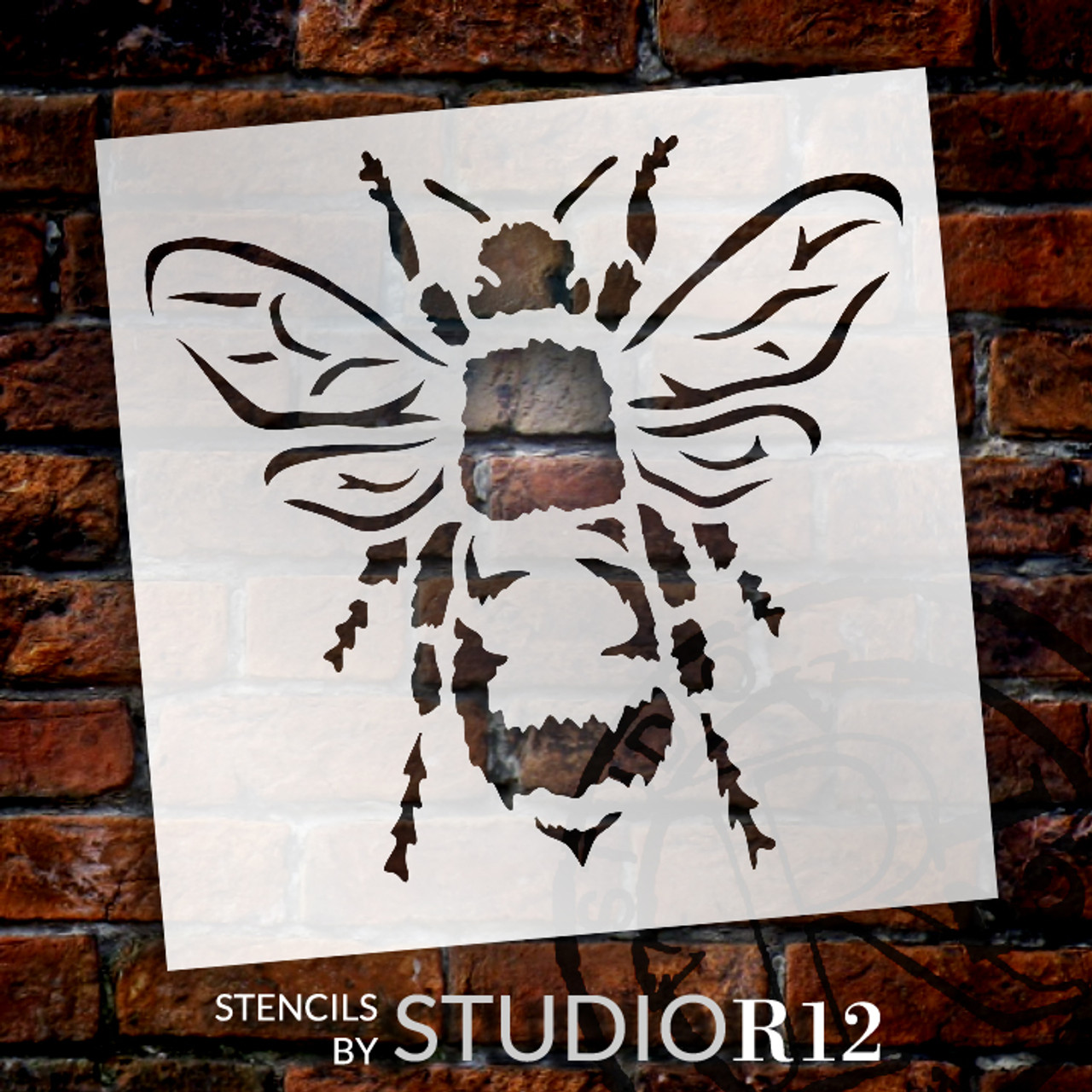 Basic Bee - Art Stencil - 4" x 4"