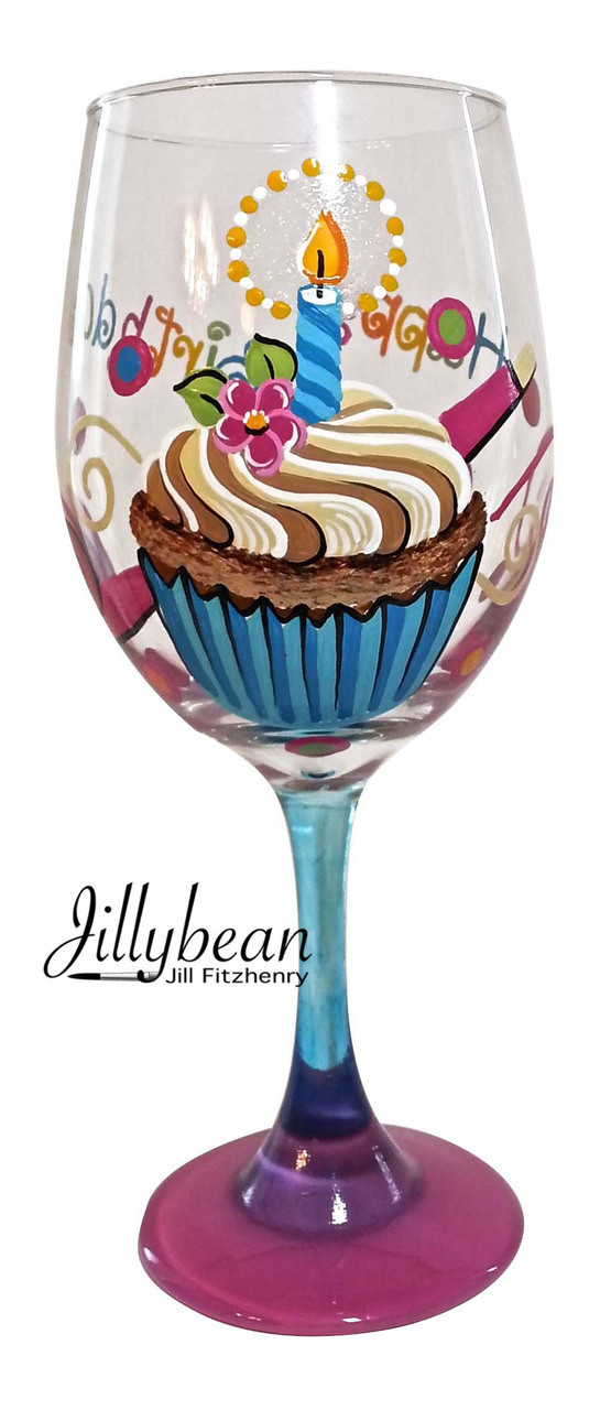 Birthday Cupcake Glass - E-Packet - Jill Fitzhenry