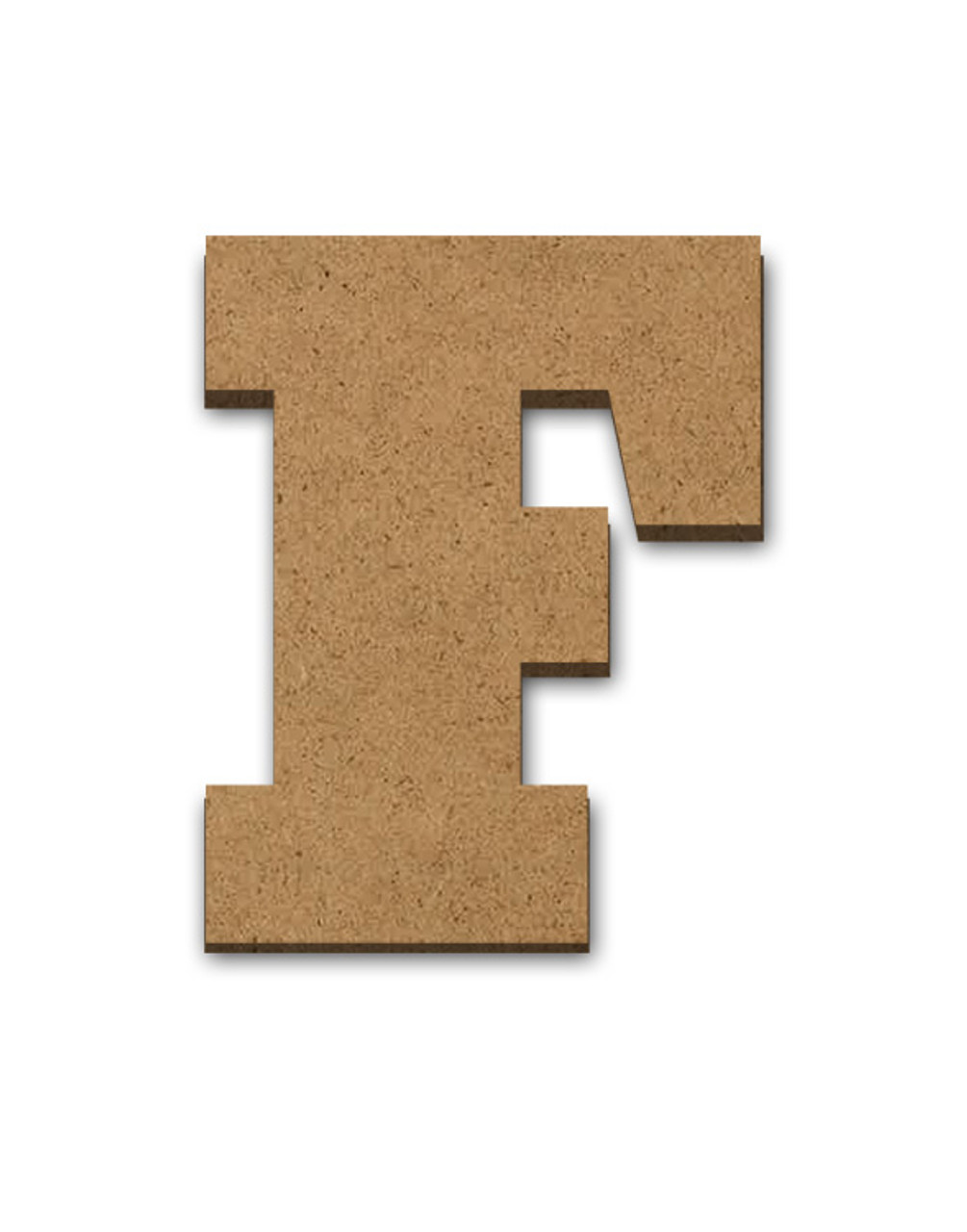 Wood Letter Surface - F - 4" x 3 1/4"