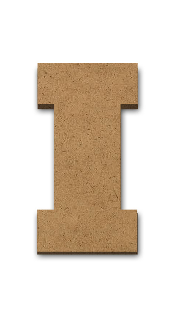 Wood Letter Surface - I - 4" x 1 1/4"