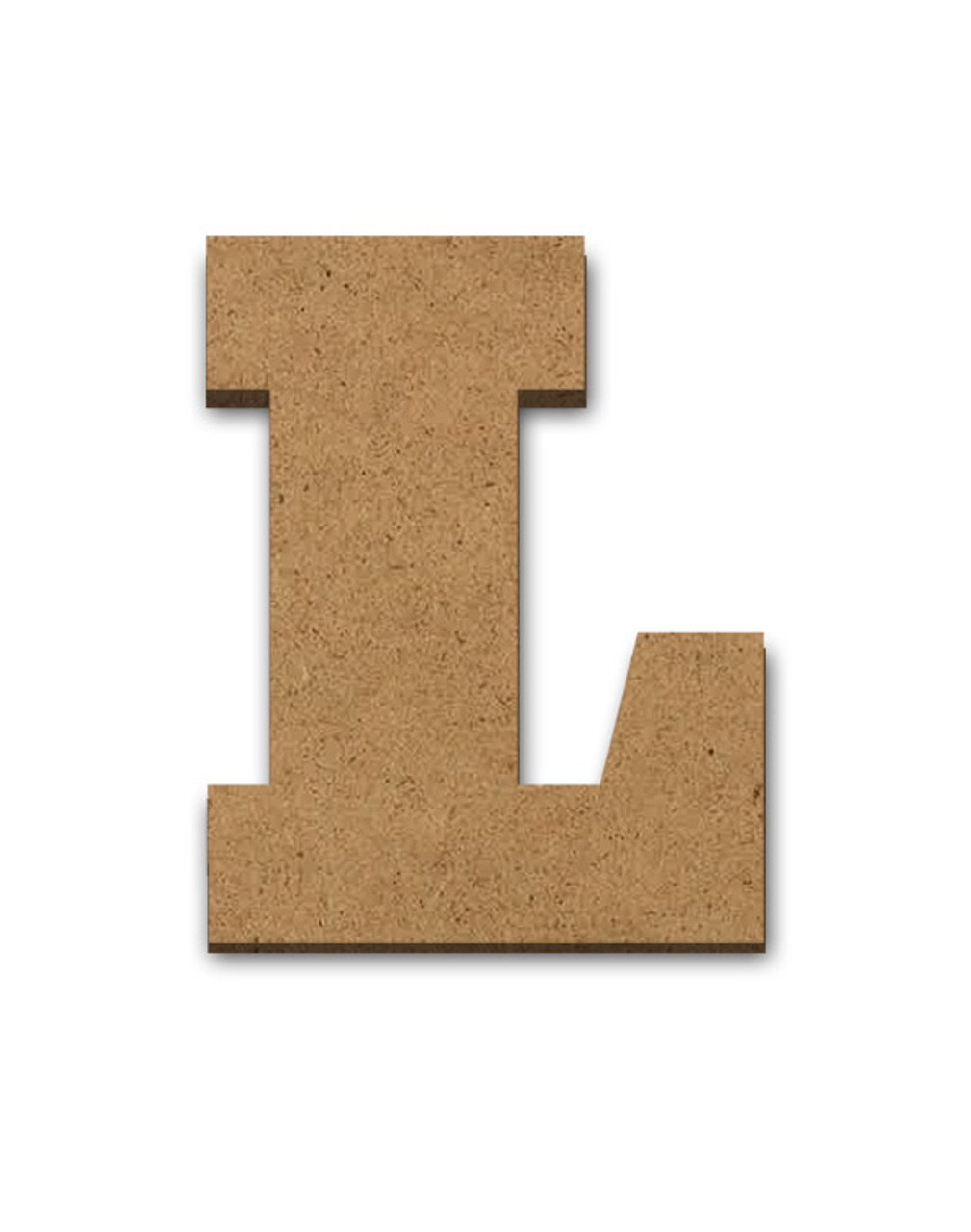 Wood Letter Surface - L - 4" x 3 1/4"