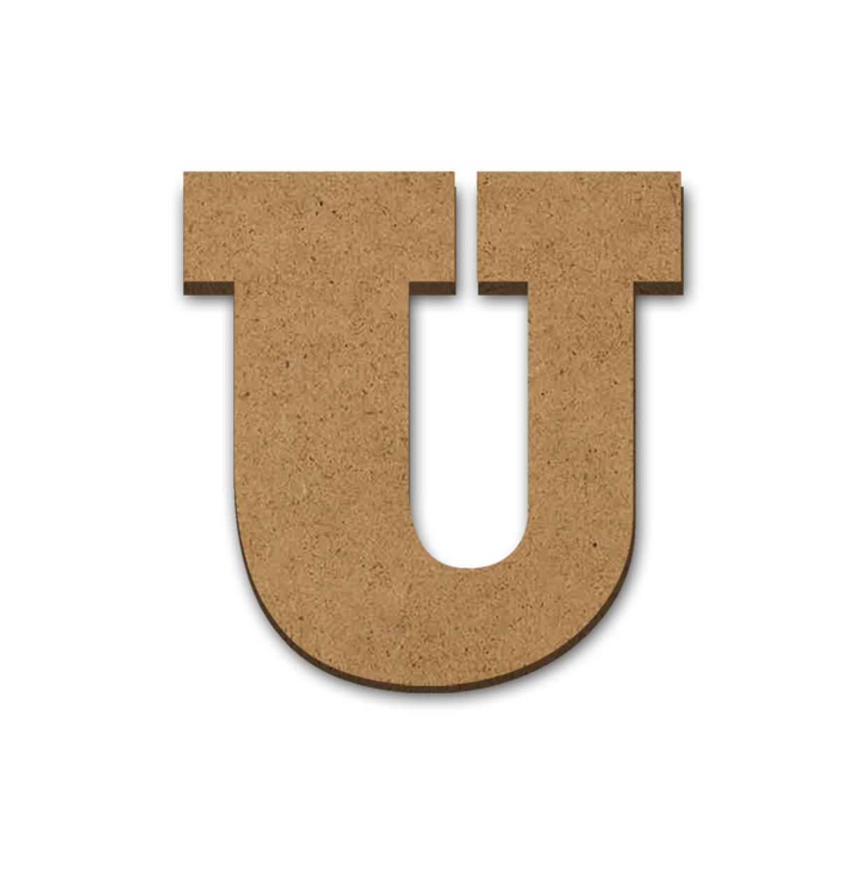 Wood Letter Surface - U - 12" x 12"