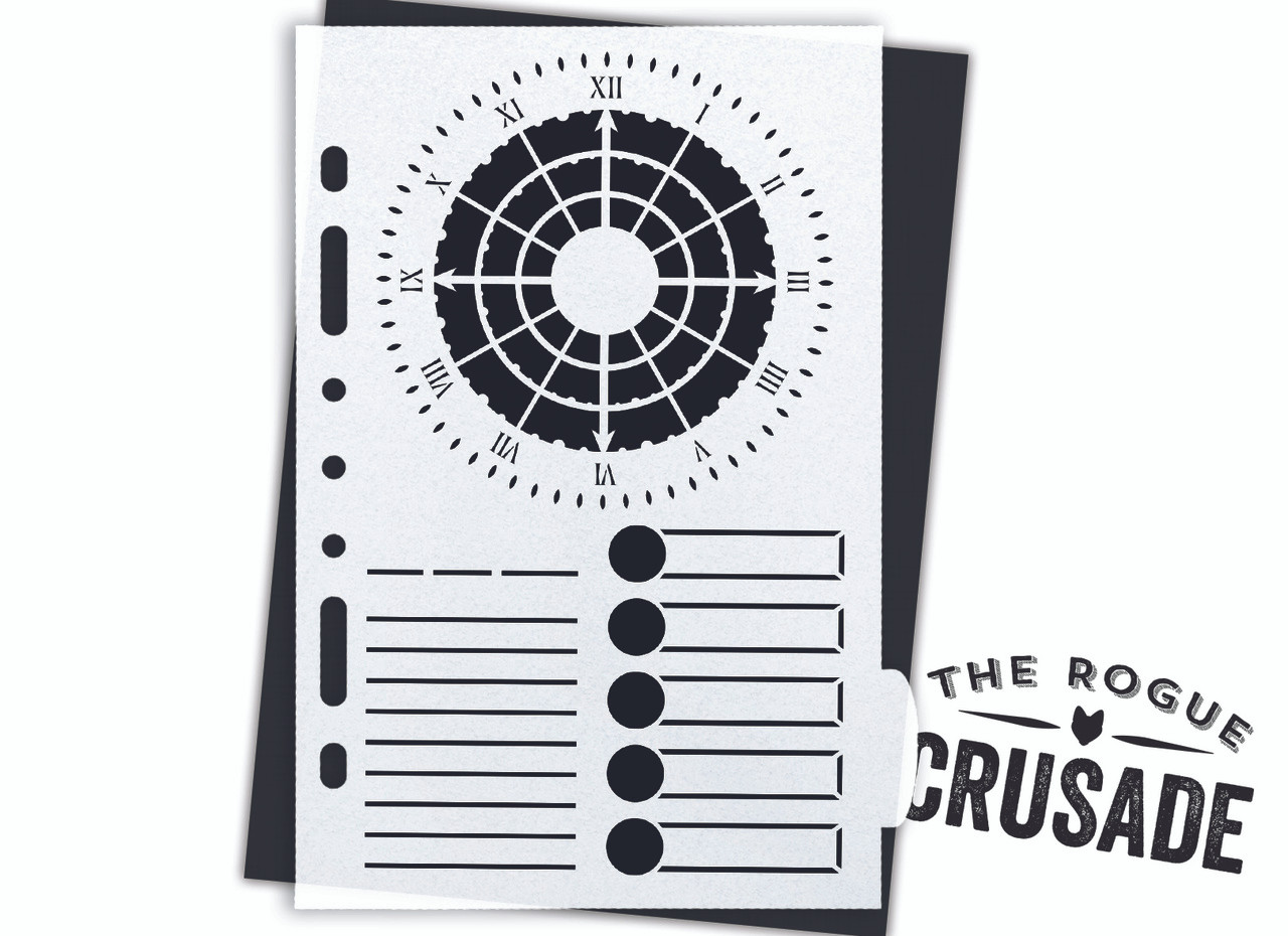 Chrono - Web Day  Planner Stencil