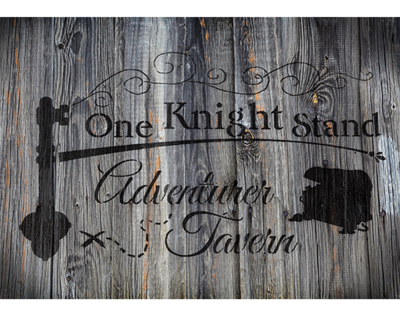 One Knight Stand - Art Stencil - 13.5" x 9" - STCL1248_1