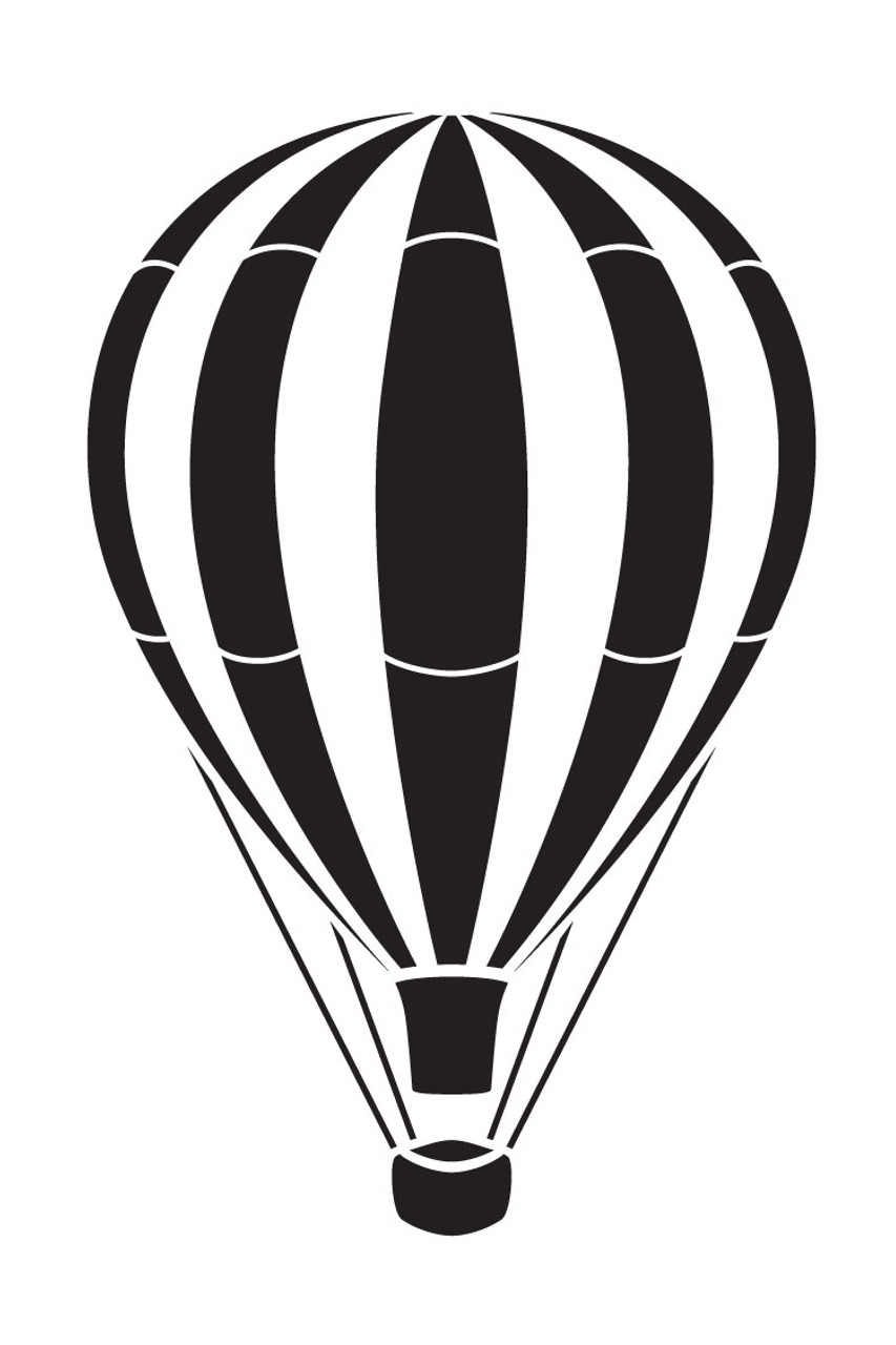 Vintage Hot Air Balloon - Art Stencil - 9" x 13 1/2" - STCL1261_3 by StudioR12