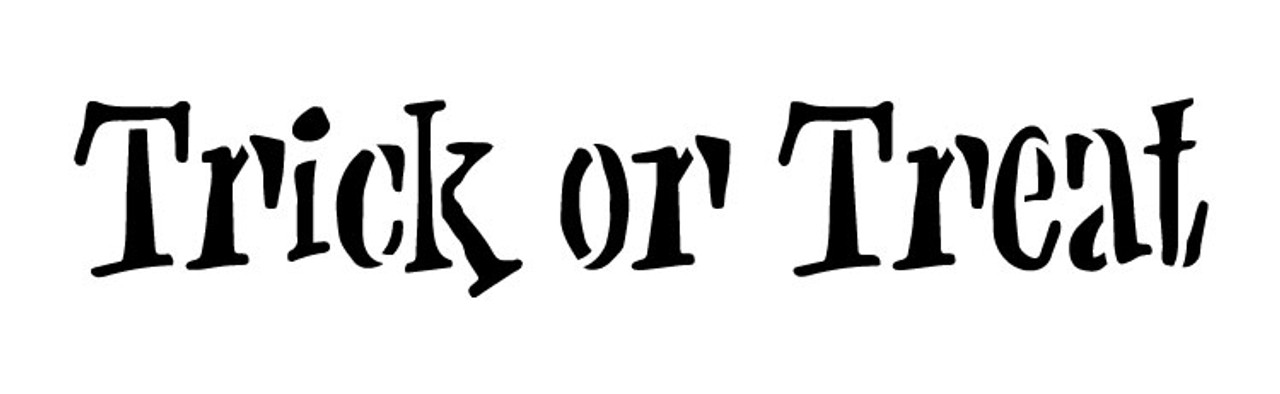 Trick or Treat - Handwritten Grunge - Word Stencil - 9 1/2" x 3" - STCL1291_2 by StudioR12