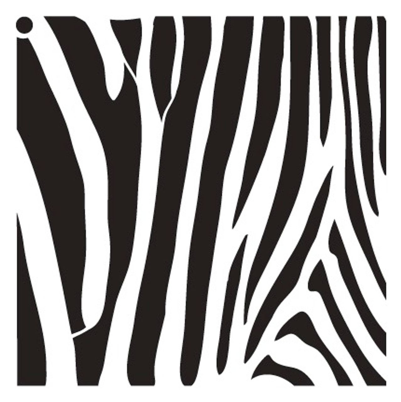 Zebra Stripes - Pattern Stencil - 18" x 18" - STCL633_5 - by StudioR12