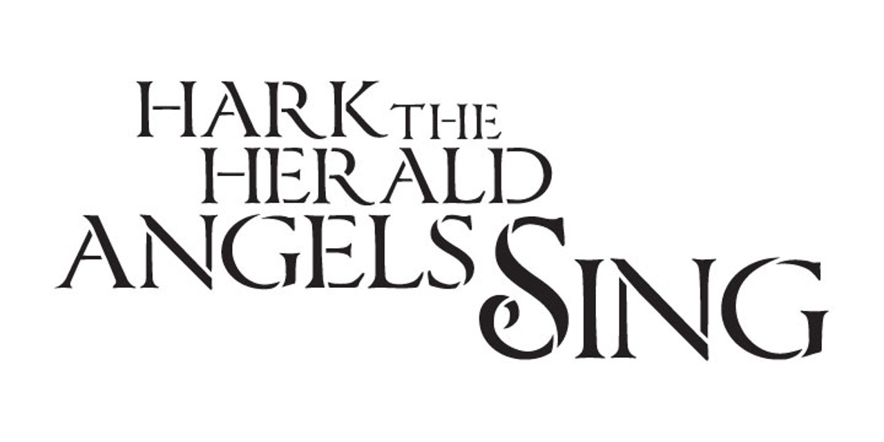 Hark the Herald Angels Sing - Word Stencil - 16" x 8" - STCL1386_3 by StudioR1