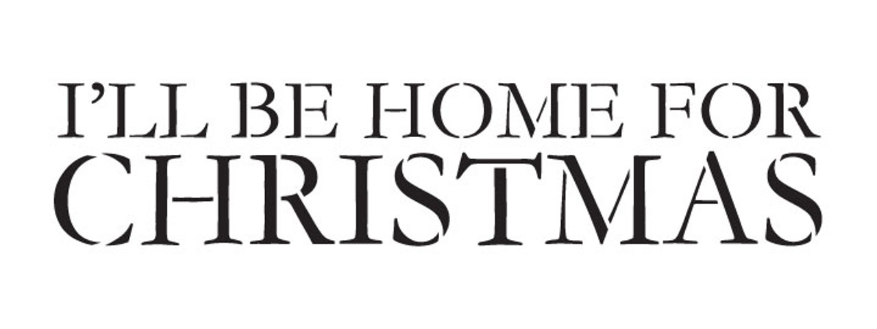 Home For Christmas - Traditional - Word Stencil - 18" x 5" - STCL1387_3 by StudioR12