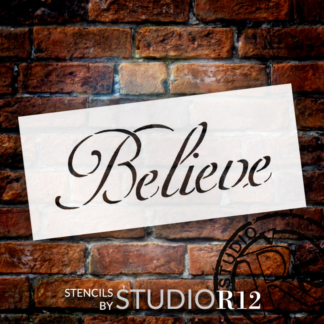 Believe - Word Stencil - 8"x3" - STCL311_1