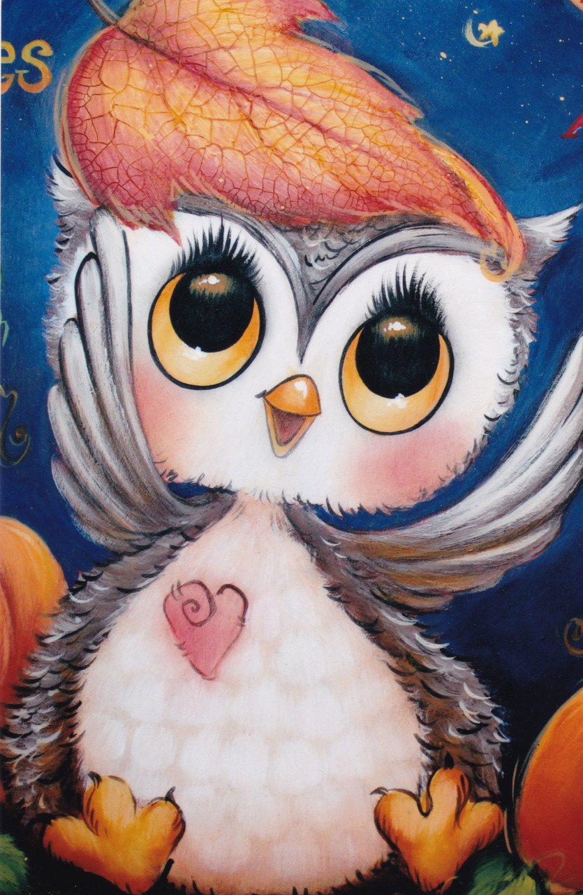 Autumn Owl Pumpkin-  E-Packet - Holly Hanley