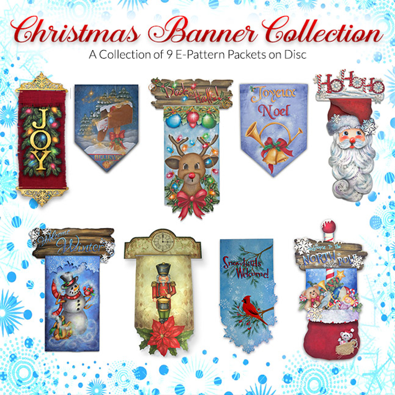 Christmas Banners Digital Packet Collection on Disc