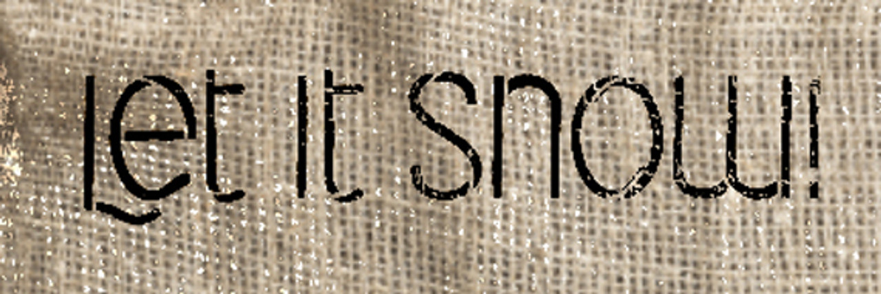 Let It Snow - Word Stencil - 9" x 3" - STCL1469_2 by StudioR12