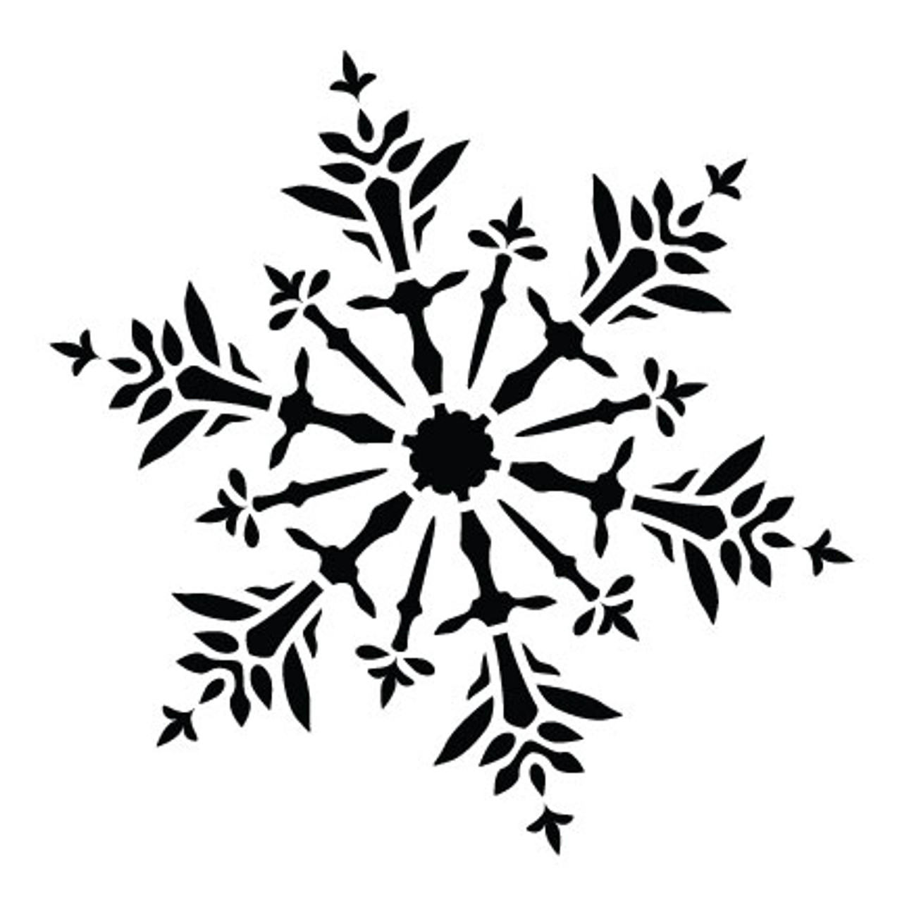 Delicate Snowflake - Art Stencil - 12" x 12" - STCL952_4 - by StudioR12