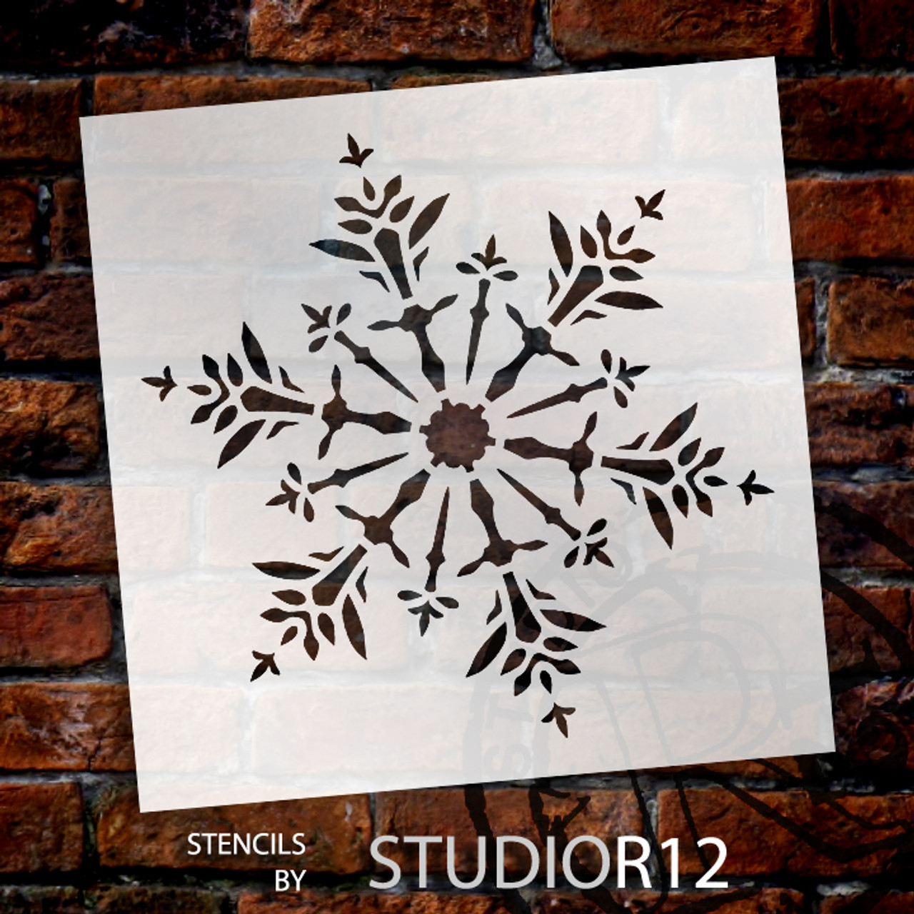 Delicate Snowflake - Art Stencil - 15" x 15" - STCL952_5 - by StudioR12