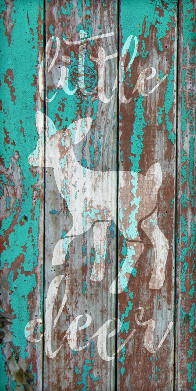Little Deer - Fawn - Word Art Stencil - 9" x 17" - STCL1758_3 - by StudioR12