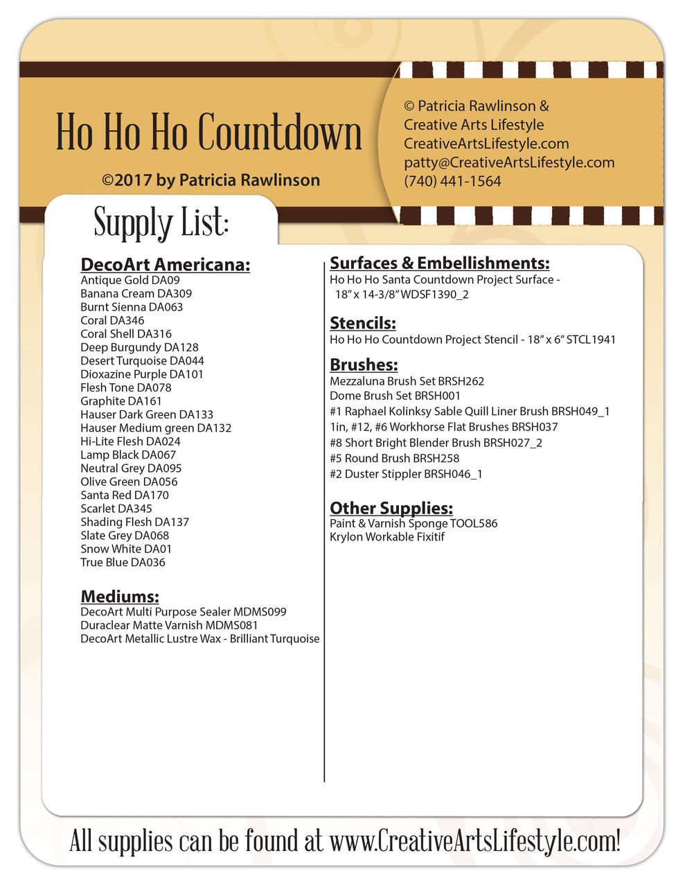 Ho Ho Ho Countdown - Pattern Packet - Patricia Rawlinson