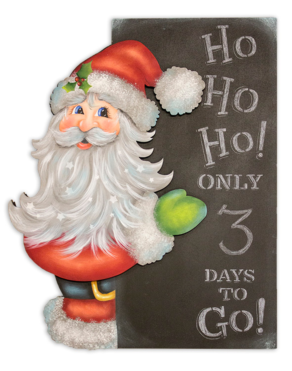 Ho Ho Ho Countdown Santa Project Surface - 18" x 14-3/8"