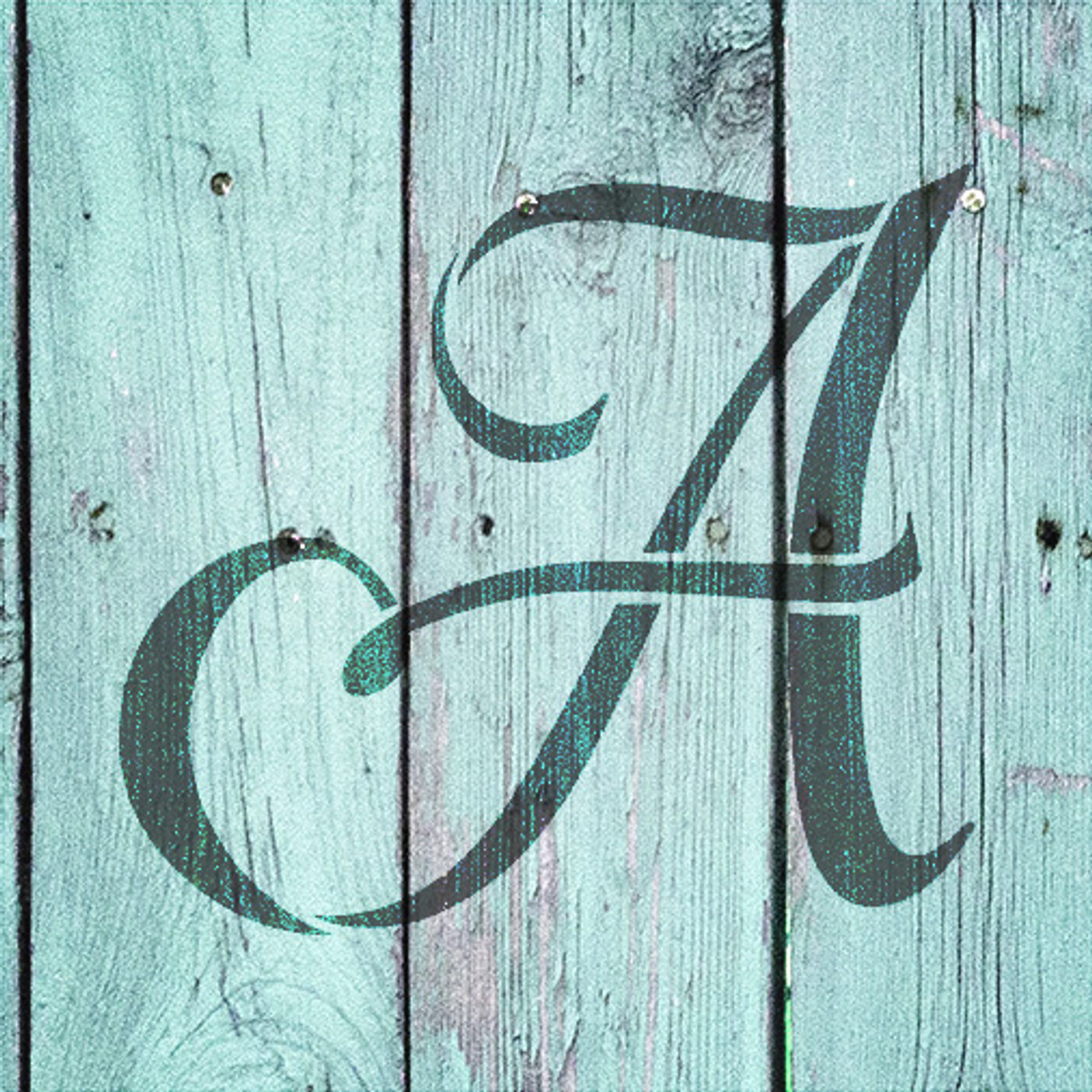 Graceful Monogram Stencil - A - 3" - STCL1901_1 - by StudioR12