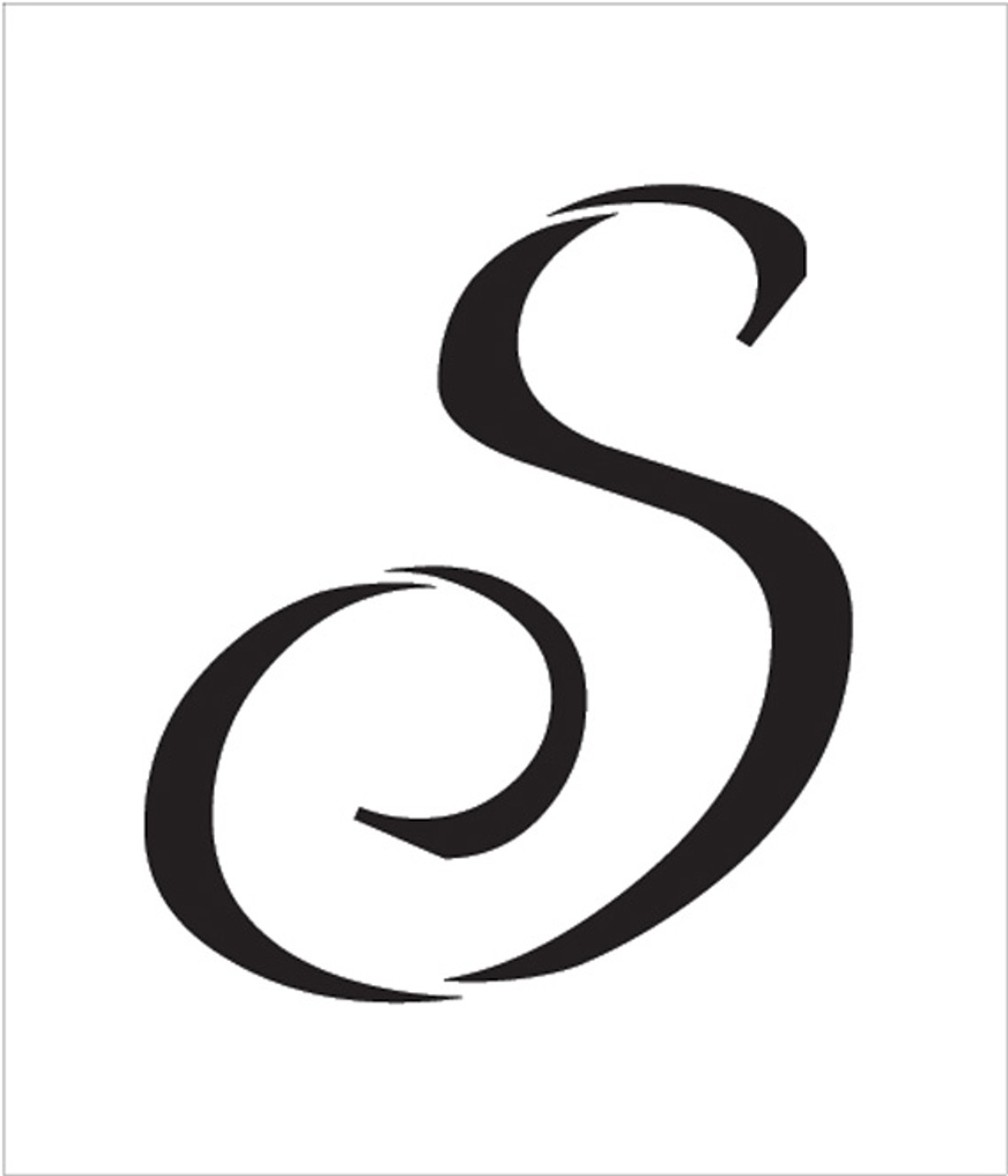 Graceful Monogram Stencil - S - 12" - STCL1919_5 - by StudioR12