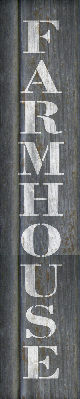 Farmhouse - Country Serif - Vertical - Word Stencil - 3" x 15" - STCL1970_1 - by StudioR12
