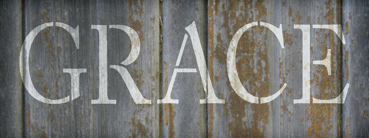 Grace - Word Stencil - 21" X 8" - STCL1002_5 - by StudioR12