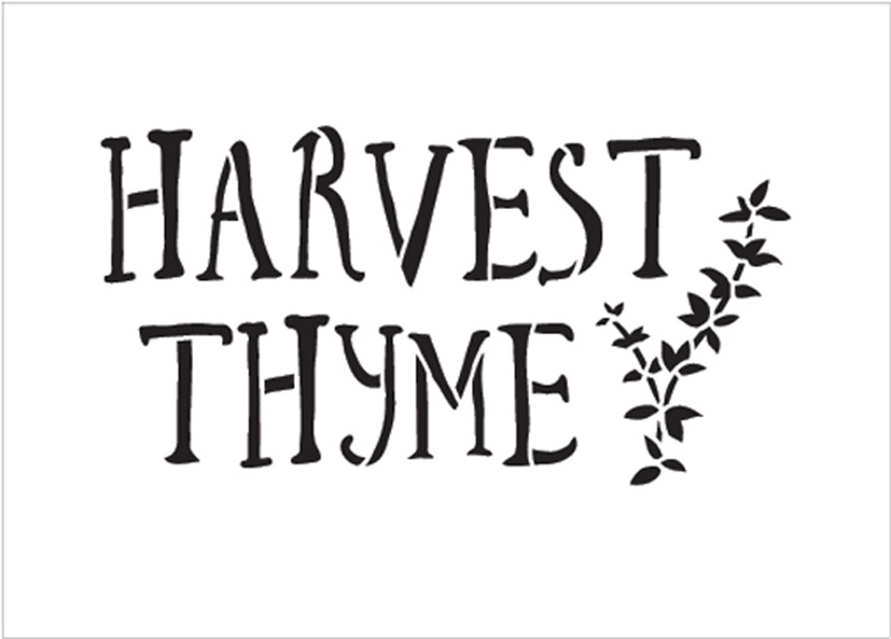 Harvest Thyme - Word Art Stencil - 24" x 14" - STCL1993_5 - by StudioR12