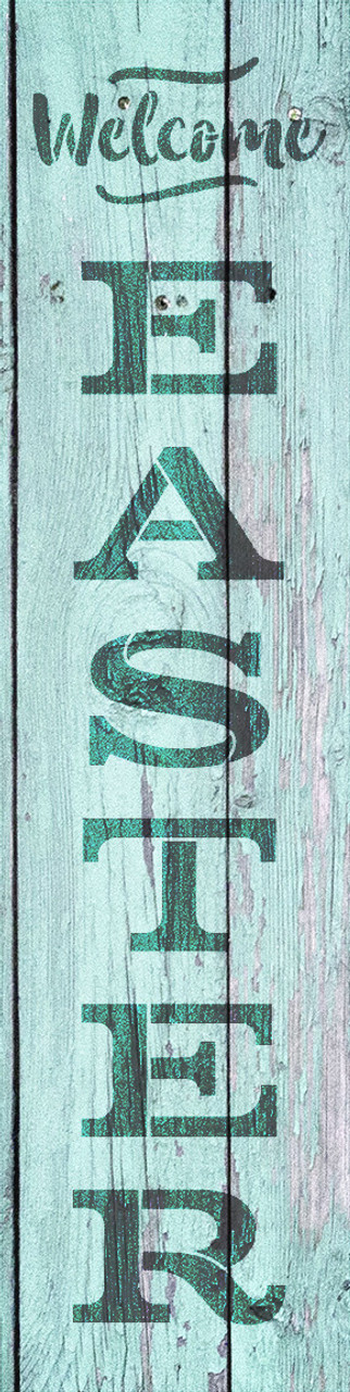 Welcome Easter - Vertical - Word Stencil - 4" x 16" - STCL1877_1 - by StudioR12