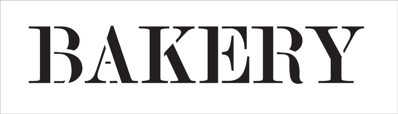Bakery - Skinny Serif - Word Stencil - 20" x 6" - STCL2059_3 - by StudioR12