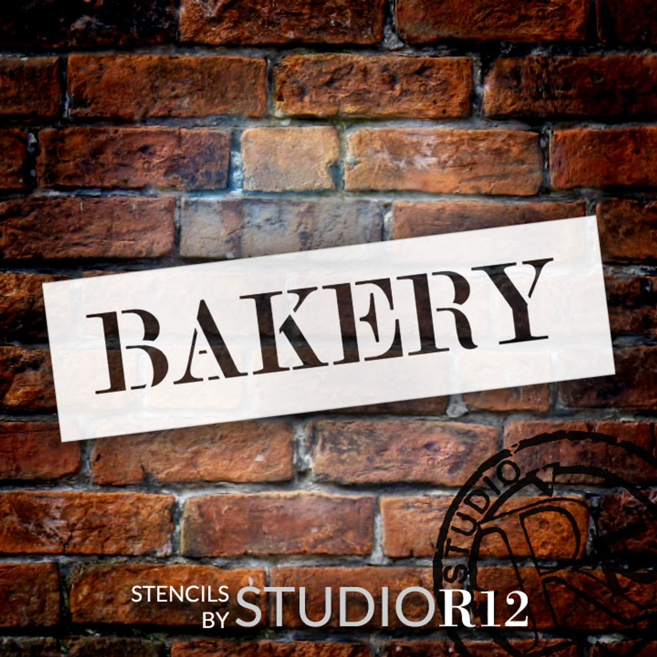 Bakery - Skinny Serif - Word Stencil - 24" x 7" - STCL2059_4 - by StudioR12