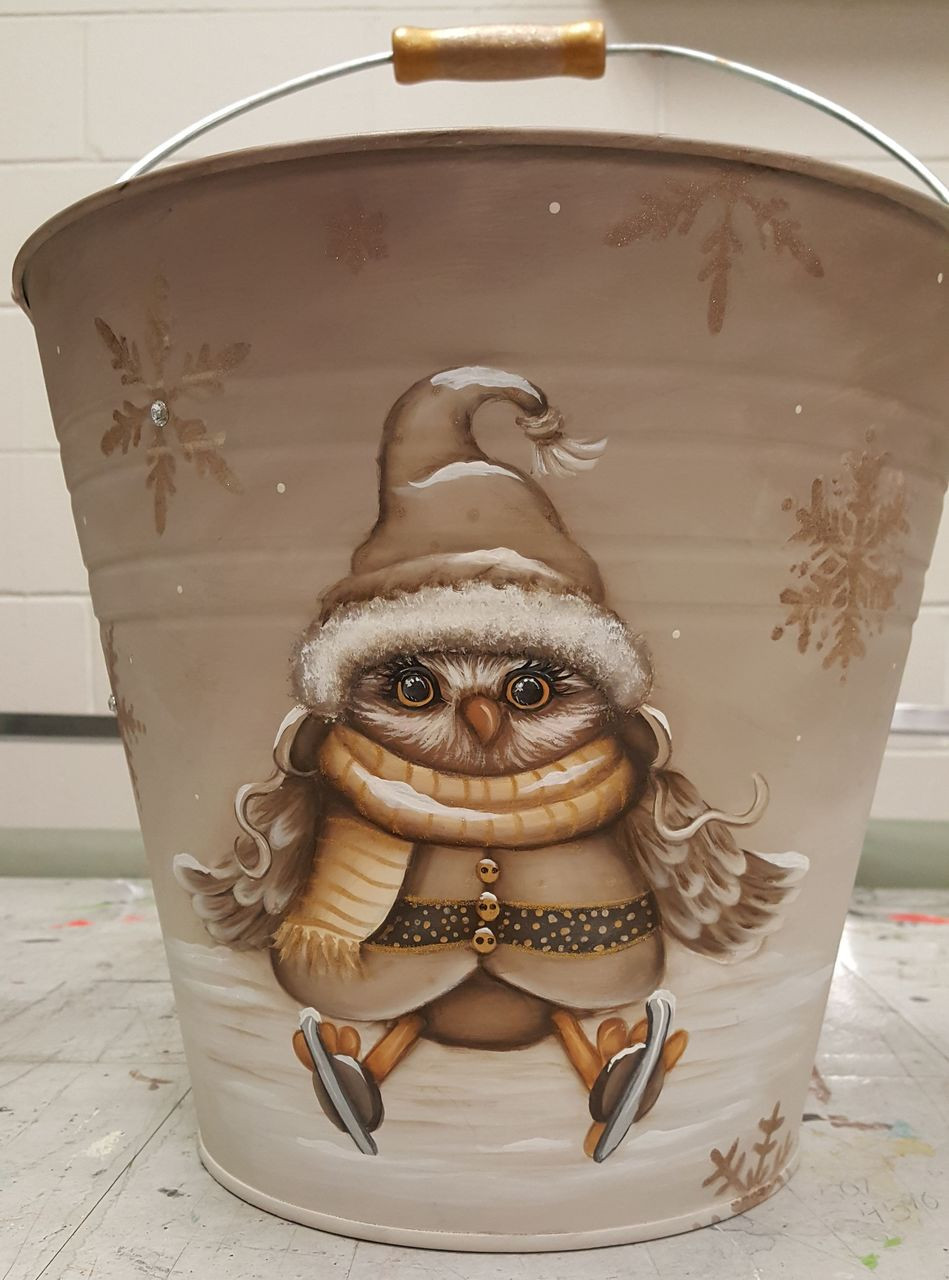 Owl Pail, Cutout and Ornament - E-Packet - Wendy Fahey