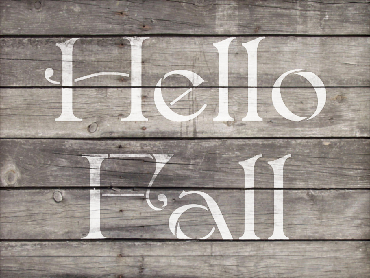 Hello Fall - Elegant - Word Stencil - 8" x 6" - STCL2108_1 - by StudioR12