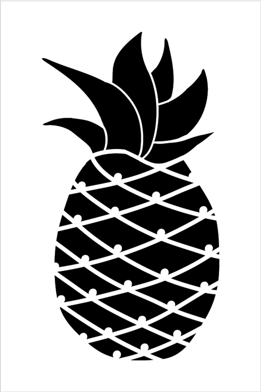 Pineapple  - Art Stencil - 12" x 20" - STCL2116_3 - by StudioR12