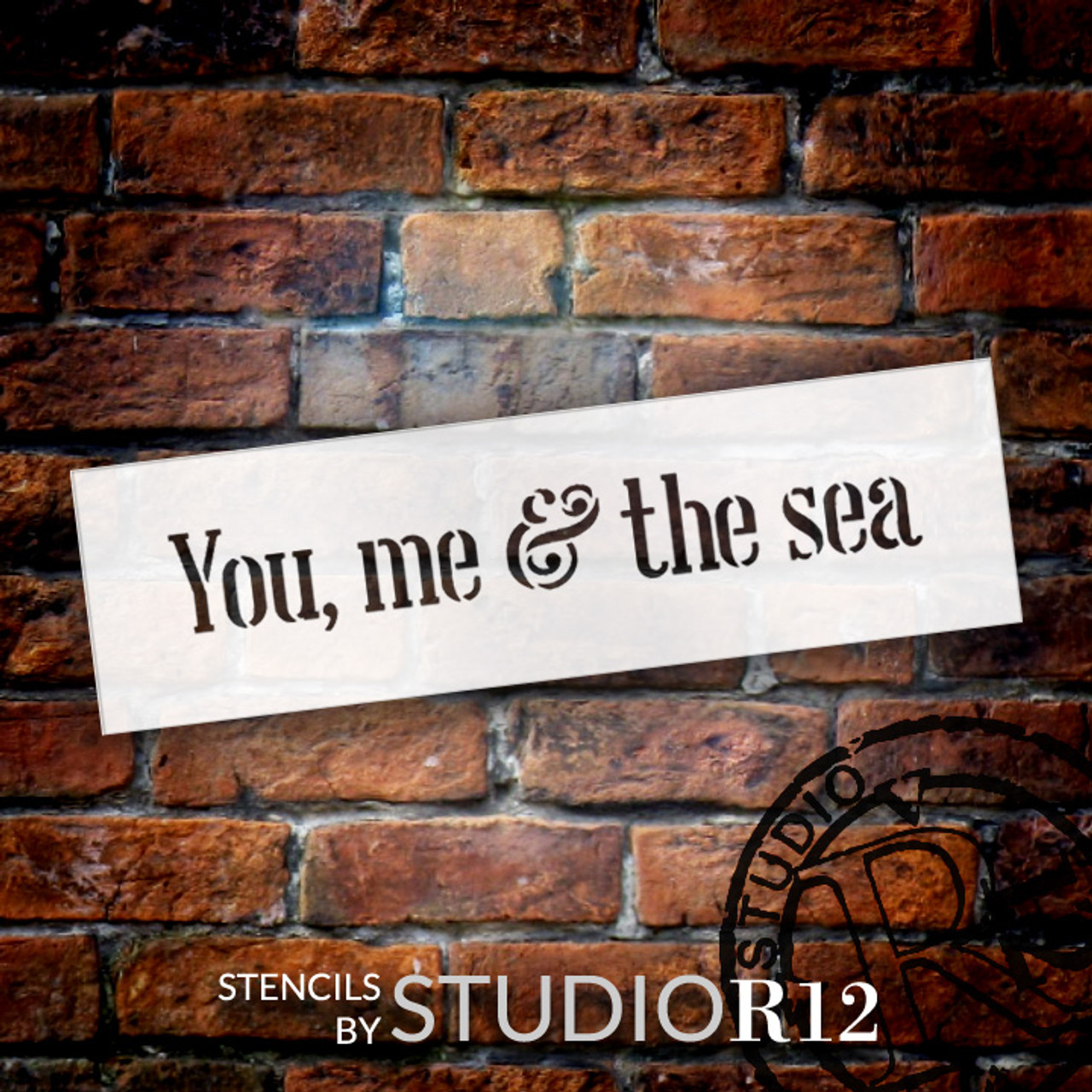 You, Me & The Sea - Word Stencil - 17" x 5" - STCL1864_4 - by StudioR12
