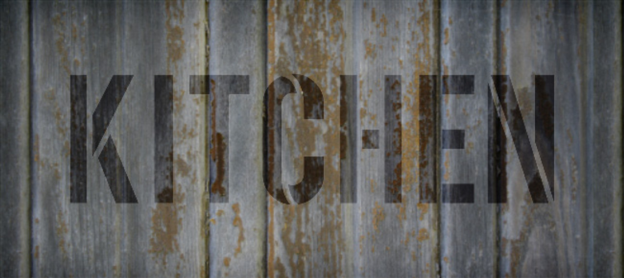 Kitchen - Simple - Word Stencil - 6" x 3" - STCL1835_1 - by StudioR12