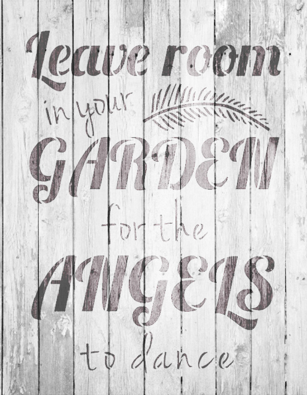 Garden Angels - Word Art Stencil - 8" x 10" - STCL1827_1 - by StudioR12