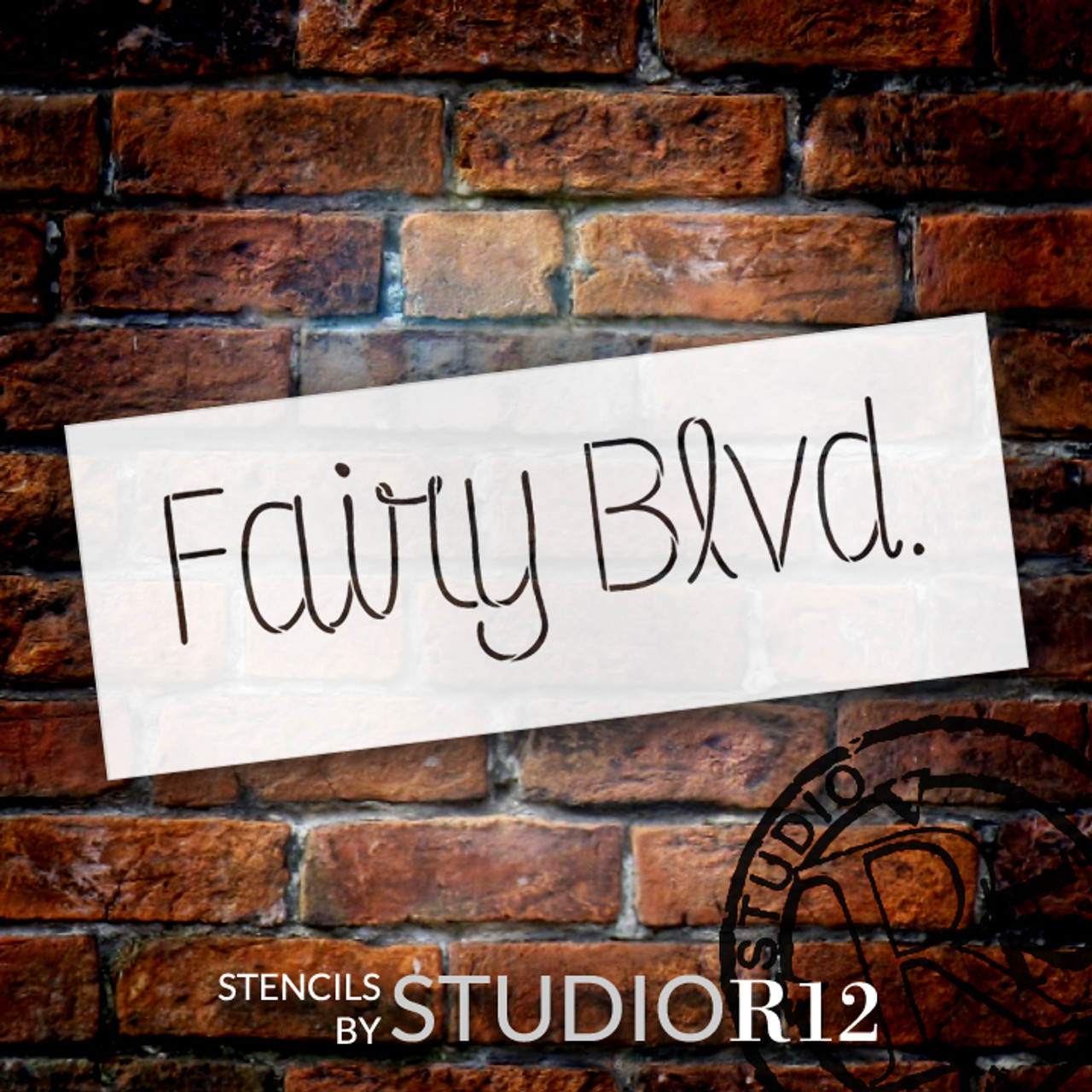 Fairy Blvd. - Skinny Script - Word Stencil - 24" x 9" - STCL2178_4 - by StudioR12
