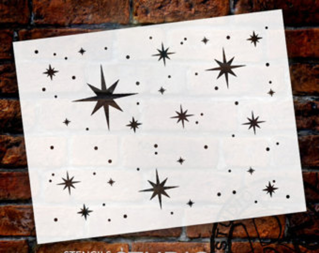 Twinkle Stars Stencil - 27" x 20" - STCL578_5 - by StudioR12