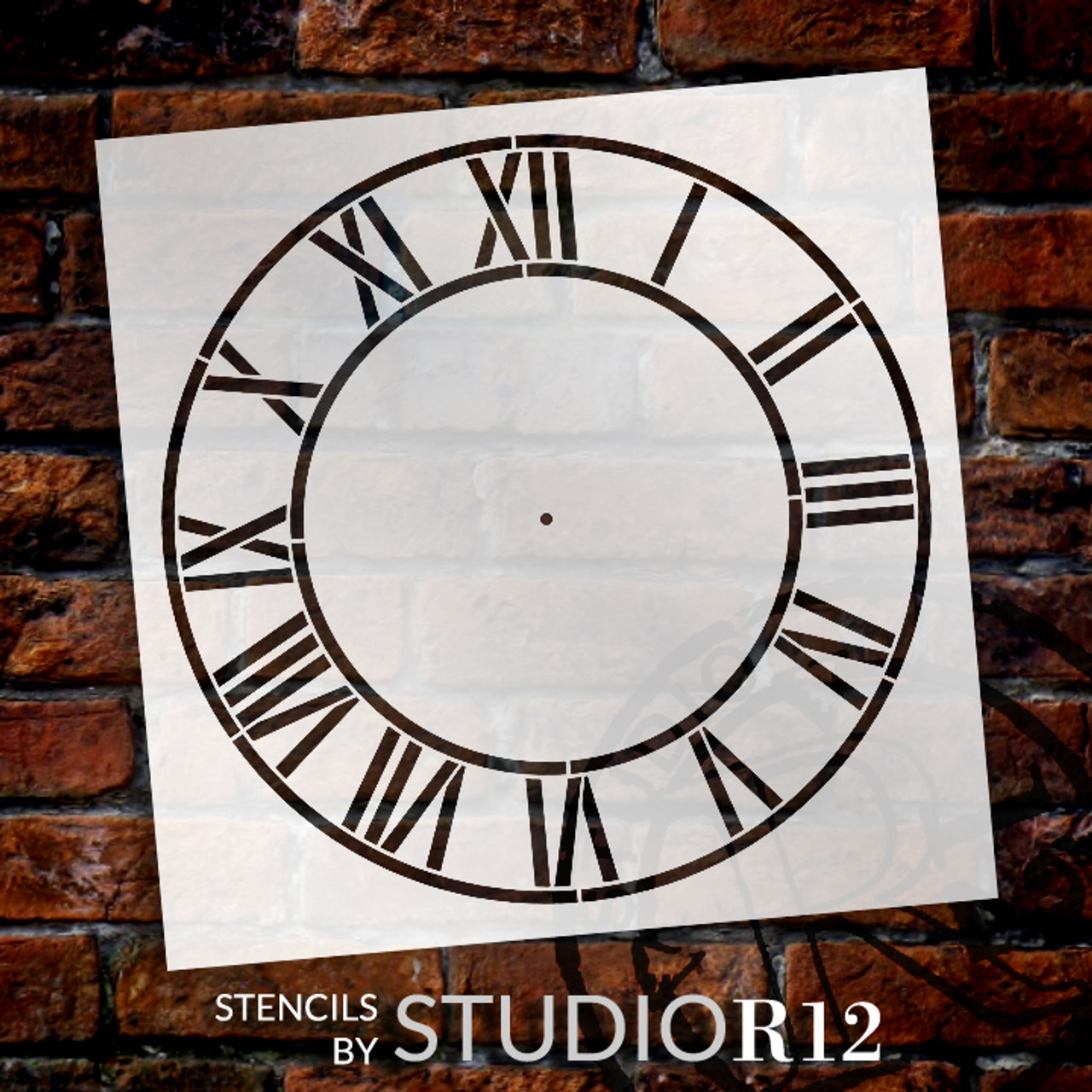 Country Home Clock Face Stencil - 24" - 2 piece - STCL2332_13 - by StudioR12