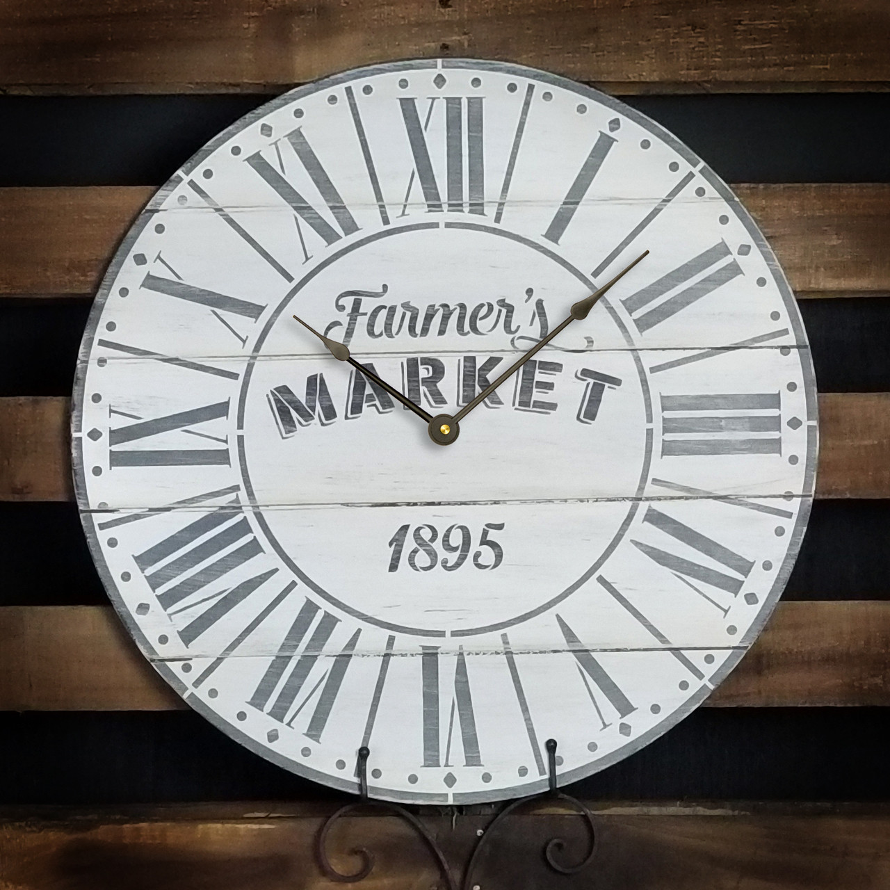 Farmers Market Clock Face Stencil - 16" - STCL2334_5 - by StudioR12