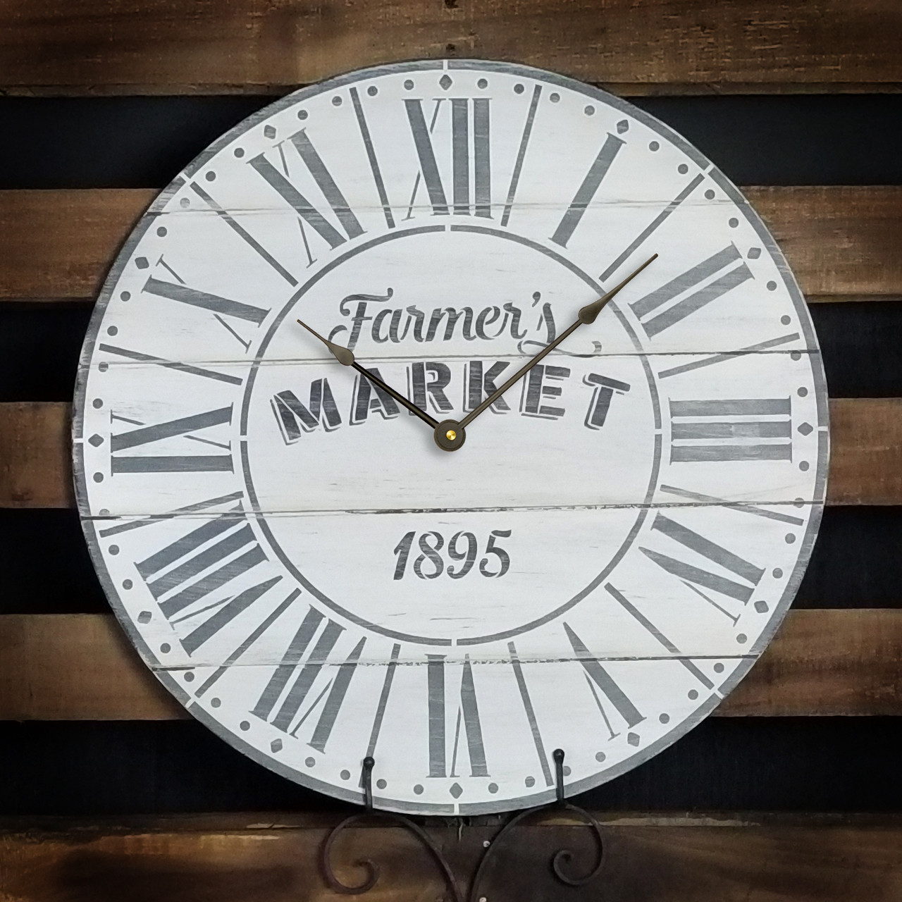 Farmers Market Clock Face Stencil - 18" - STCL2334_7 - by StudioR12