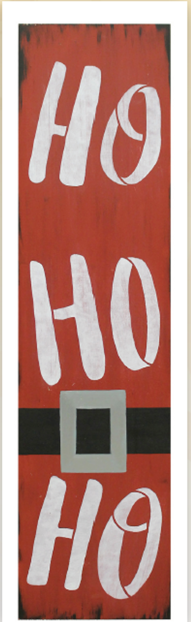 Ho Ho Ho Tall Porch Sign Pattern Packet - Patricia Rawlinson