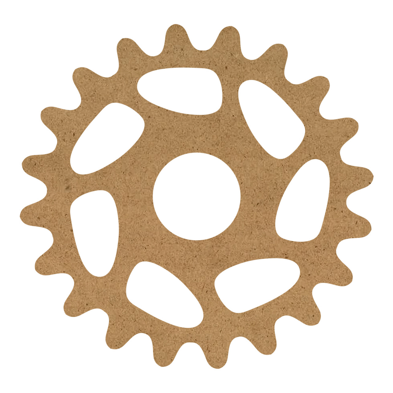 Scalloped Gear Wood Surface - 13" x 13" - WDSF1420_2