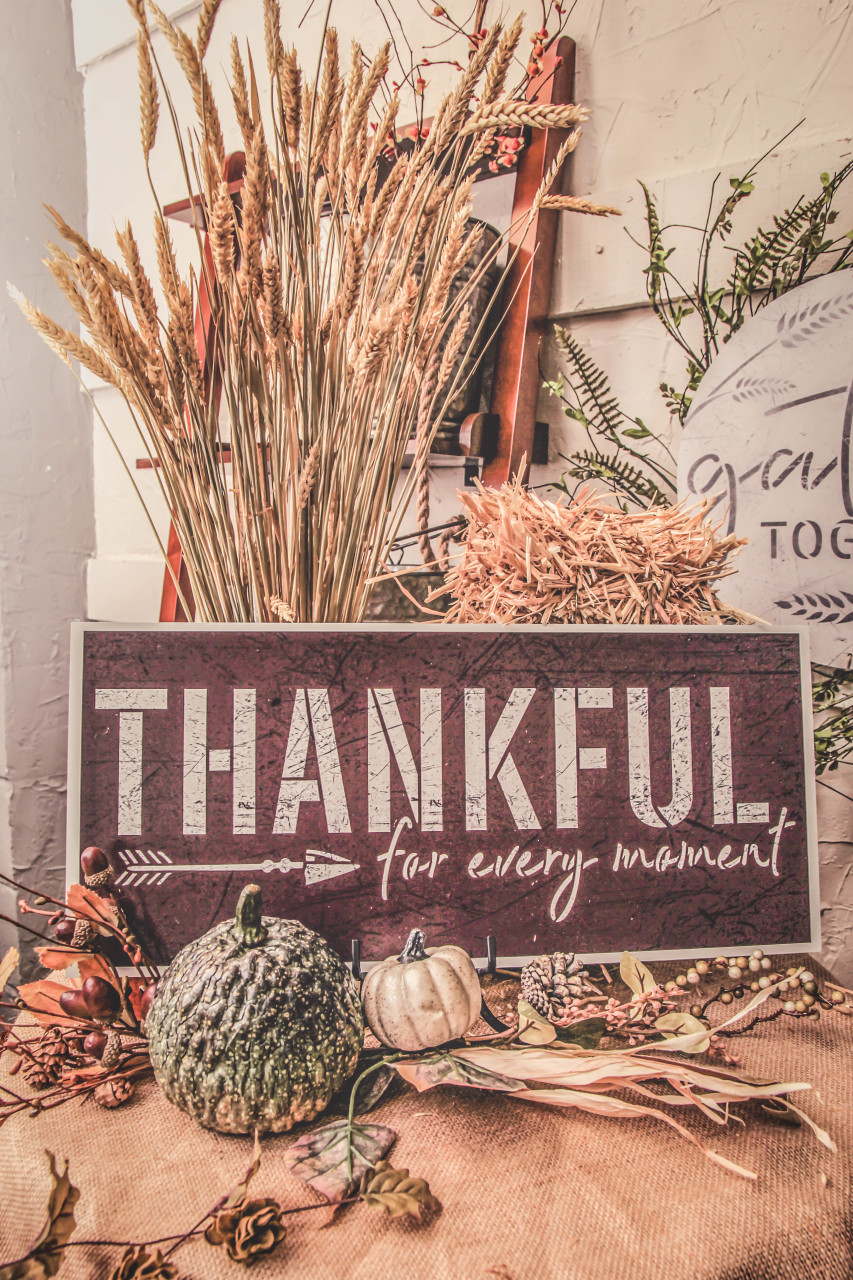 Thankful for Every Moment Stencil by StudioR12 | Wood Signs | Word Art Reusable | Family Dining Room | Painting Chalk Mixed Media Multi-Media | DIY Home - Choose Size