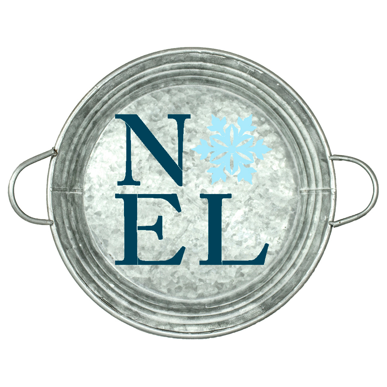 Noel with Snowflake | Word Art Stencil | by StudioR12 | 12" Round | Medium