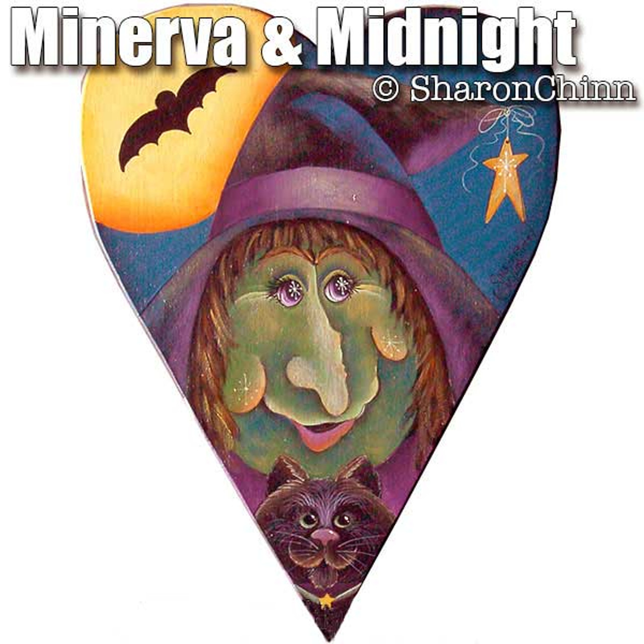 Minerva & Midnight Primitive Heart - E-Packet - Sharon Chinn