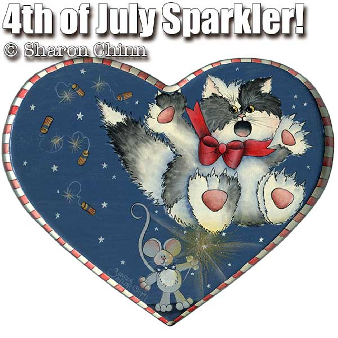 Holiday Heart - 4th of July Sparkler - E-Packet - Sharon Chinn