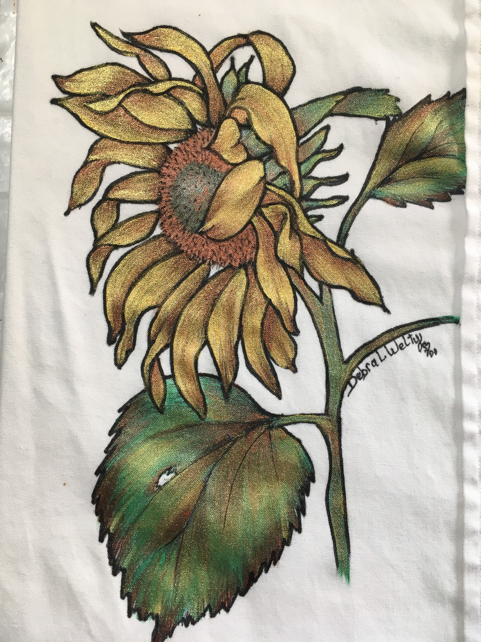 Pen and Ink Sunflower - E-Packet - Debra Welty