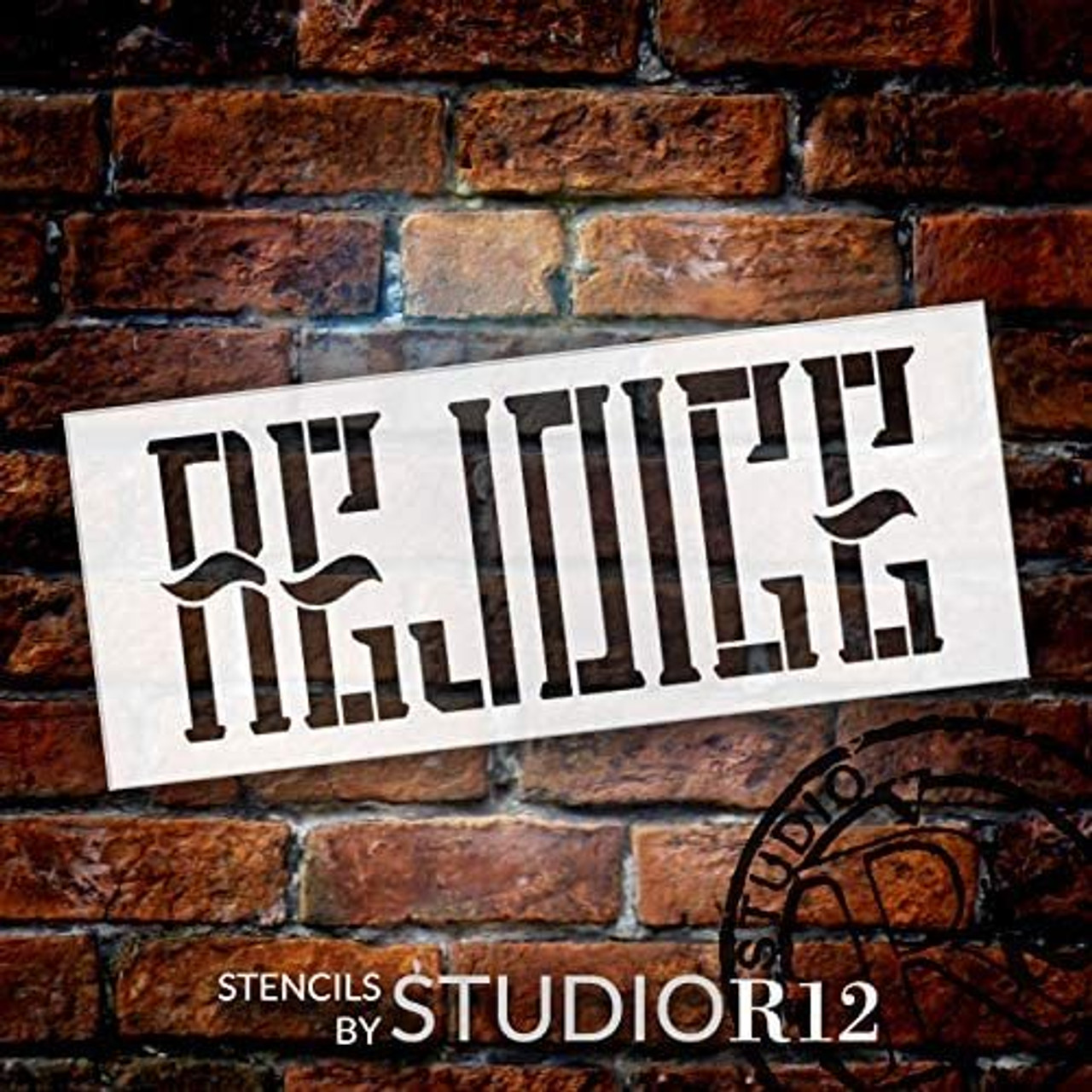 Rejoice Word Stencil by StudioR12 | DIY Holiday Faith Home Decor | Craft & Paint Wood Sign Reusable Mylar Template | Rustic Christmas Gift Select Size